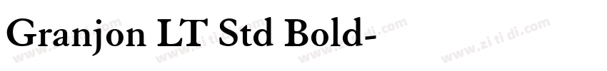 Granjon LT Std Bold字体转换